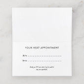 Chic Hair Stylist Appointcard Afsprakenkaart (Binnenkant ongevouwen)