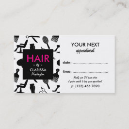 Chic Hair Stylist Appointcard Afsprakenkaartje