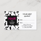 Chic Hair Stylist Appointcard Afsprakenkaartje (Voorkant)