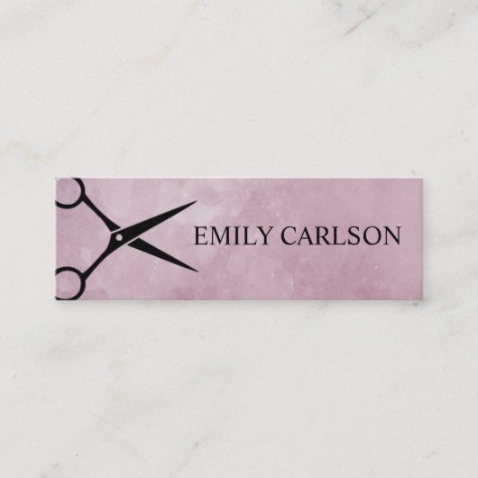 Chic Hair Stylist Mini Visitekaartje (Voorkant)