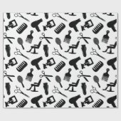 Chic Hair Stylist Patroon Cadeaupapier (Vlak)