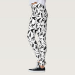 Chic Hair Stylist Patroon Leggings<br><div class="desc">Leuke leggings in zwart-wit met verschillende gereedschappen en producten die worden gebruikt door haarstylisten.</div>