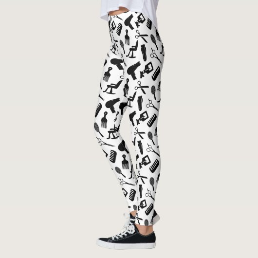 Chic Hair Stylist Patroon Leggings (Links)