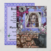 Chic Halloween bruids douche uitnodiging (Voorkant / Achterkant)