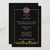 Chic Halloween bruiloft uitnodiging (Voorkant / Achterkant)