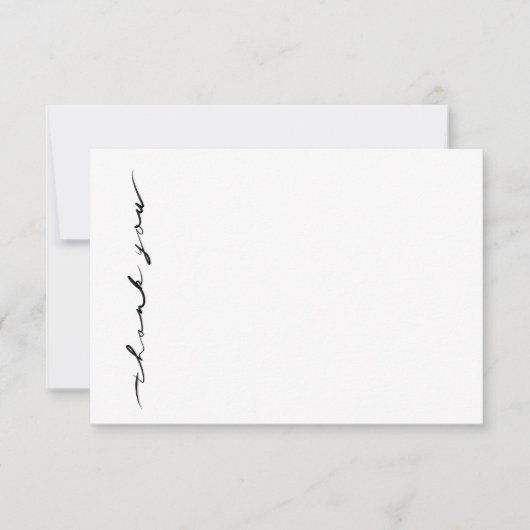 Chic Hand Geletterd Script Dank u kaart (Voorkant)