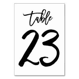 Chic Hand Geletterde Tafelnummer Kaart | Tabel 23