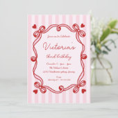 Chic Hand Getrokken Boog Verjaardag Kaart (Staand voorkant)