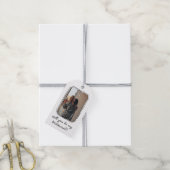 Chic Hand Getrokken Bow Bruidsmeisje Voorstel Foto Cadeaulabel (Met Touw)
