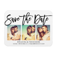 Chic Hand heeft sparen de Datum Foto Collage gedru