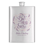 Chic Hand Letterde Beste Vriend ooit Gepersonalise Flacon (Voorkant)