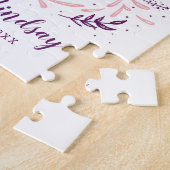 Chic Hand Letterde Beste Vriend ooit Gepersonalise Legpuzzel (Zijkant)