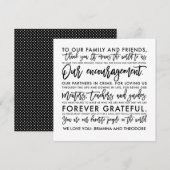 Chic Hand Lettered Bedankt Bericht (Voorkant / Achterkant)