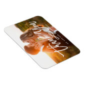 Chic Hand Lettered Bedankt Foto Magneet (Rechterzijde)