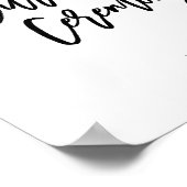 Chic Hand Lettered Ceremony Sign Poster (Hoek)