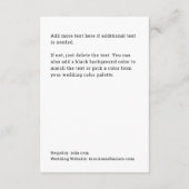 Chic Hand Lettered "Dank u" behuizing Kaart (Achterkant)