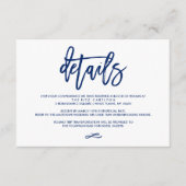 Chic Hand Lettered de Kaart van de Details van de  (Voorkant)