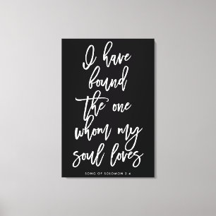 Chic Hand Lettered Ik heb het One Sign gevonden Canvas Afdruk