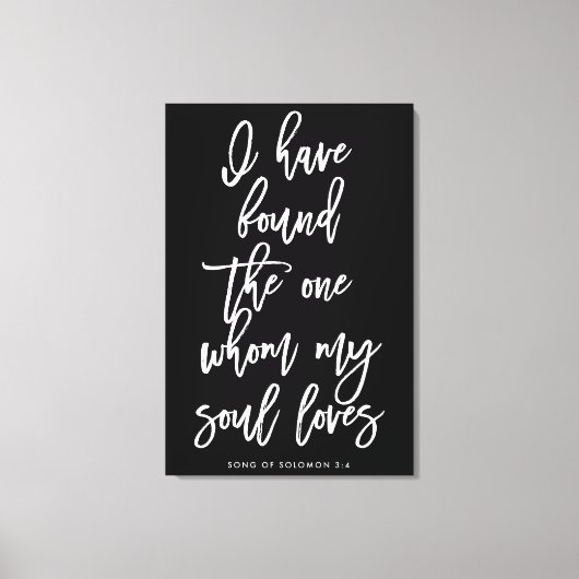Chic Hand Lettered Ik heb het One Sign gevonden Canvas Afdruk (Voorkant)