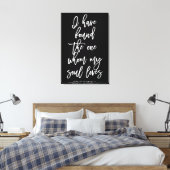 Chic Hand Lettered Ik heb het One Sign gevonden Canvas Afdruk (Insitu (Slaapkamer))