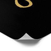 Chic Hand Lettered Ik heb het One Sign gevonden Poster (Hoek)