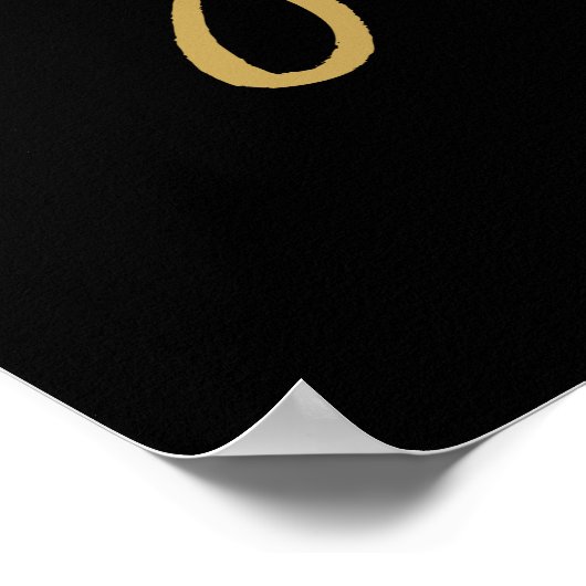 Chic Hand Lettered Ik heb het One Sign gevonden Poster (Hoek)