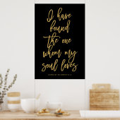 Chic Hand Lettered Ik heb het One Sign gevonden Poster (Keuken)
