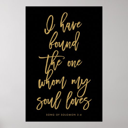 Chic Hand Lettered Ik heb het One Sign gevonden Poster (Voorkant)