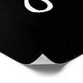 Chic Hand Lettered Ik heb het One Sign gevonden Poster (Hoek)