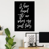 Chic Hand Lettered Ik heb het One Sign gevonden Poster (Thuiskantoor)