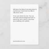 Chic Hand Lettered "In Christ" behuizing Kaart (Achterkant)