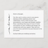 Chic Hand Lettered "In Love" Enclosure Kaart (Voorkant)