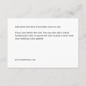 Chic Hand Lettered "In Love" Enclosure Kaart (Achterkant)