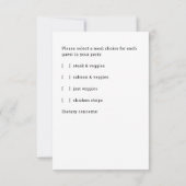 Chic Hand Lettered Response Card RSVP Kaartje (Achterkant)