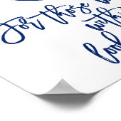 Chic Hand Lettered Sign | Gereserveerd gedenkteken Poster (Hoek)