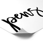 Chic Hand Lettered Tens Sign. Poster (Hoek)