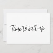 Chic Hand lettered "Time to suit" (Voorkant)