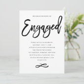 Chic Hand Lettered Uitnodiging van de Partij van d (Staand voorkant)