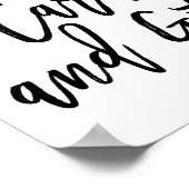 Chic Hand Lettered Wedding Cards & Gifts Sign Poster (Hoek)