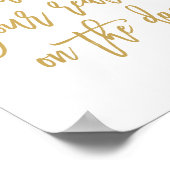 Chic Hand Lettered Wedding Dance Floor Sign. Poster (Hoek)