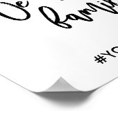 Chic Hand Lettered Wedding Gelieve te kiezen een Z Poster (Hoek)