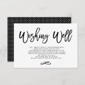 Chic Hand Lettered Wedding Goed Informatiekaartje (Voorkant / Achterkant)