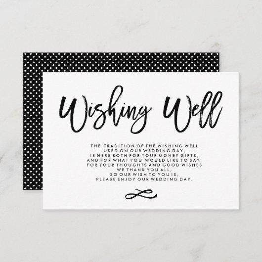 Chic Hand Lettered Wedding Goed Informatiekaartje (Voorkant / Achterkant)