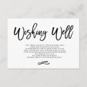 Chic Hand Lettered Wedding Goed Informatiekaartje (Voorkant)