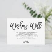 Chic Hand Lettered Wedding Goed Informatiekaartje (Staand voorkant)