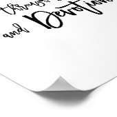 Chic Hand Lettered Wedding Memorial Sign Poster (Hoek)