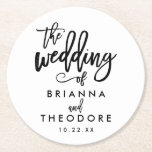 Chic Hand Lettered Wedding Onderzetter<br><div class="desc"></div>