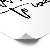 Chic Hand Lettered Wedding Open Bar Attentie Sign Poster (Hoek)