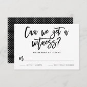 Chic Hand Lettered Wedding RSVP-kaart RSVP Kaartje (Voorkant / Achterkant)