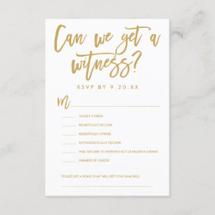 Chic Hand Lettered Wedding RSVP Opties Kaart